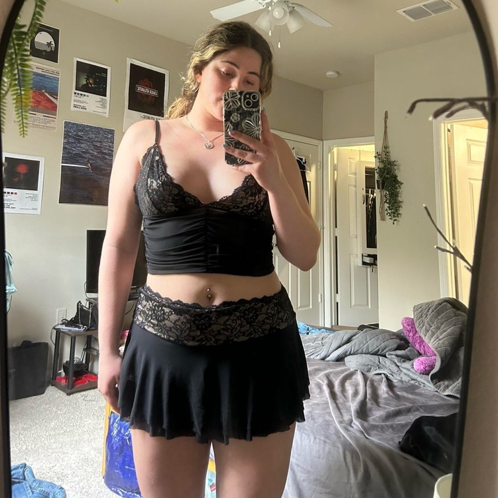 Elegant Black Lace Set